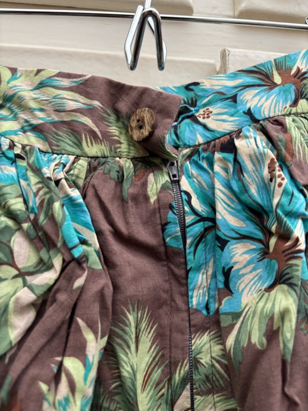 Hearts and Found:Brown Tropical Print Gathered Lola Skirt - Women - Picture 4 of 6